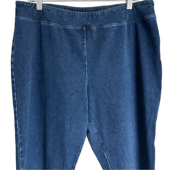 Soft Surroundings‎ Pull On Denim Crop Pants Sz XL - Picture 4 of 11